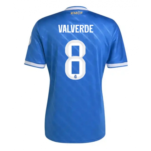 Billige Fotballdrakt Real Madrid Federico Valverde #8 Replika Tredjedrakt 2025-26 Kortermet Billige Fotballdrakt Real Madrid Federico Valverde #8 Replika Tredjedrakt 2025-26 Kortermet